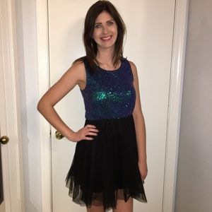 H&M Sequined Mini Dress